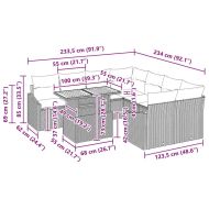 Комплект за хранене в градината Черен и кафяв 100 x 55 x 73 см