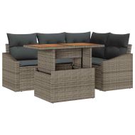 Комплект за хранене в градината Сив и кафяв 100 x 55 x 73 см