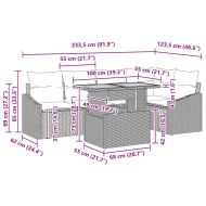 Комплект за хранене в градината Сив и кафяв 100 x 55 x 73 см
