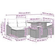 Комплект за хранене в градината 7 pcs Бежов и кремав
