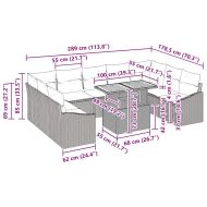 Комплект за хранене в градината 10 pcs Черен и кафяв