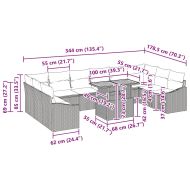 Комплект за хранене в градината 11 pcs Сив и кафяв