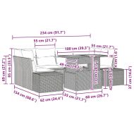 Комплект за хранене в градината 7 pcs Черен и кремав