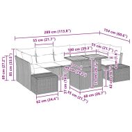 Комплект за хранене в градината 8 pcs Бежов и кремав