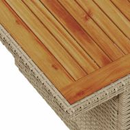 Комплект за хранене в градината 7 pcs Бежов и кремав