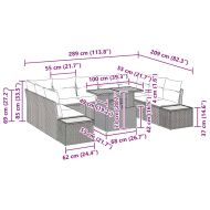 Комплект за хранене в градината 10 pcs Черен и бежов