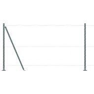 Стълб за ограда. Друг 52 pcs Сив 3,2 x 3,2 x 78,5 см Стомана