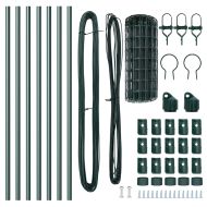 Ограда с пост Зелен 0,4 x 10 м Стомана и PVC