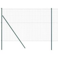 Оградa с колчета Зелен 1.5 x 10 m Стомана
