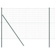 Оградa с колчета Зелен 1.5 x 10 m Стомана