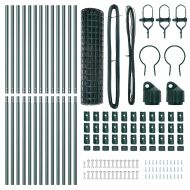 Оградa с колчета Зелен 1 x 25 m Стомана