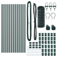 Оградa с колчета Зелен 0.6 x 25 м Стомана