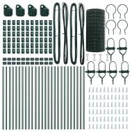 Оградa с колчета Зелен 0.6 x 50 м Стомана