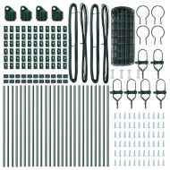 Оградa с колчета Зелен 0.6 x 50 м Стомана