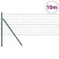 Оградa с колчета Зелен 0.8 x 10 m Стомана