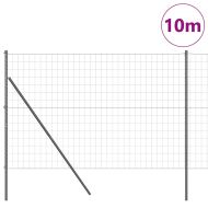 Оградa с колчета Сив 1.5 x 10 m Стомана