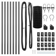 Оградa с колчета Сив 0.4 x 10 м Стомана