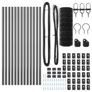 Оградa с колчета Сив 0.6 x 25 м Стомана