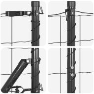 Оградa с колчета Сив 1 x 25 m Стомана