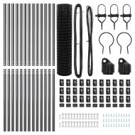 Оградa с колчета Сив 1 x 25 m Стомана