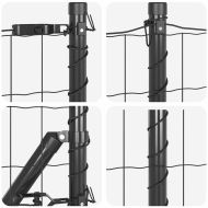 Оградa с колчета Сив 0.4 x 50 м Стомана