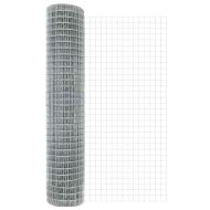 Оградa с колчета Сребрист 1.5 x 10 m Стомана