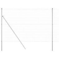 Оградa с колчета Сребрист 1.6 x 10 m Стомана