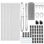 Оградa с колчета Сребрист 0.6 x 25 м Стомана