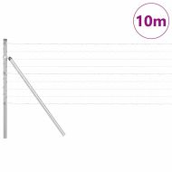 Оградa с колчета Сребрист 0.4 x 10 м Стомана