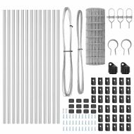 Оградa с колчета Сребрист 0.6 x 25 м Стомана