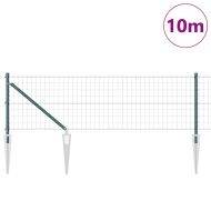 Оградa с колчета Зелен 0.8 x 10 m Стомана