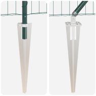 Оградa с колчета Зелен 1.2 x 10 m Стомана