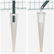 Оградa с колчета Зелен 0.4 x 50 м Стомана