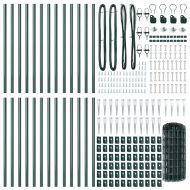 Оградa с колчета Зелен 0.6 x 50 м Стомана