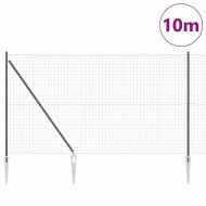 Оградa с колчета Сив 1.6 x 10 m Стомана