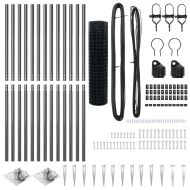 Оградa с колчета Сив 1.2 x 25 m Стомана