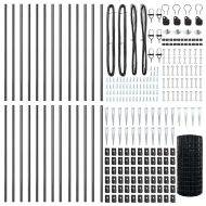 Оградa с колчета Сив 0.6 x 50 м Стомана