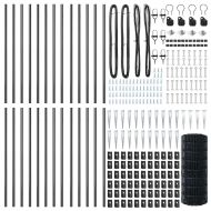 Оградa с колчета Сив 0.4 x 50 м Стомана