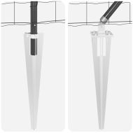 Оградa с колчета Сив 0.4 x 50 м Стомана