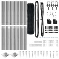 Оградa с колчета Сив 1.2 x 25 m Стомана