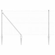 Оградa с колчета Сребрист 1.4 x 10 m Стомана