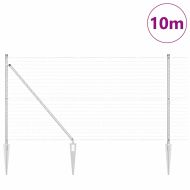 Оградa с колчета Сребрист 1.4 x 10 m Стомана