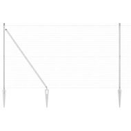 Оградa с колчета Сребрист 1.5 x 10 m Стомана