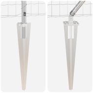 Оградa с колчета Сребрист 0.6 x 10 м Стомана