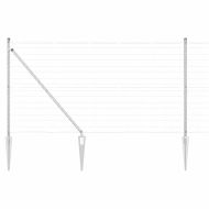 Оградa с колчета Сребрист 1.4 x 10 m Стомана