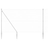 Оградa с колчета Сребрист 1.5 x 10 m Стомана