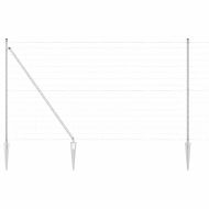 Оградa с колчета Сребрист 1.6 x 10 m Стомана