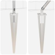 Оградa с колчета Сребрист 1.2 x 10 m Стомана