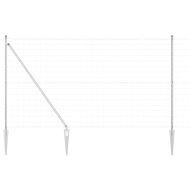 Оградa с колчета Сребрист 1.6 x 10 m Стомана