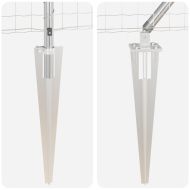 Оградa с колчета Сребрист 0.4 x 25 м Стомана